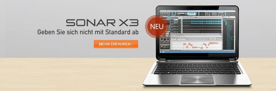 SONAR X3: Geben Sie sich nicht mit Standard ab